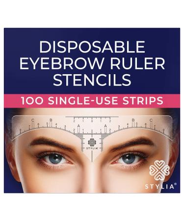 Disposable Eyebrow Ruler Stencils - 100-Pack Transparent Mapping Stickers for Microblading, Henna, Brow Extensions & Permanent Makeup - Peel & Stick Measuring Shaper Tool for All Face Shapes - Buy Online on GoSupps.com