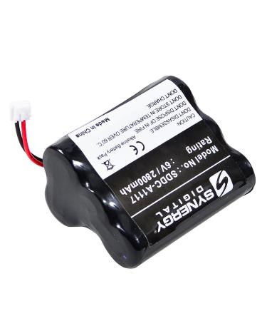 Synergy Digital Door Lock Battery Compatible with Interstate DRY0068 Replacement (Alkaline 6V 2800 mAh) Ultra High Capacity Replacement for Saflok A28310 Battery