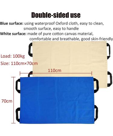 Positioning Bed Pad Patient Transfer Sheet with Handles Reusable Incontinence Pads for Hospital and Home Elderly Lifting Turning Sitting Up Washable - Buy Online on GoSupps.com