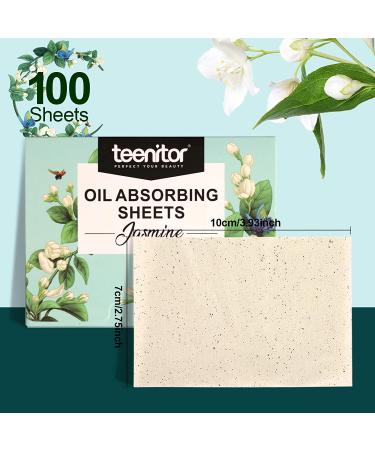 Teenitor Jasmine Oil Blotting Papers - 100pcs Oil Control Film for Oily Skin Care - Buy Online on GoSupps.com