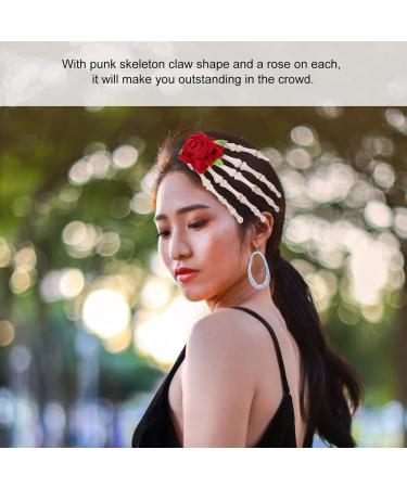 Beaupretty Skeleton Hands Hair Clip Rose Hair Clip Halloween Hair Clips for Halloween Party Masquerade - Buy Online on GoSupps.com