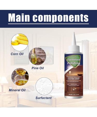 Wood Polishing Wax Waterproof Wood Seasoning for Floors and Furniture Nano Bright Furniture Repair Beeswax Multipurpose Wooden Coating for Floor Tables Chairs and Cabinets - Buy Online on GoSupps.com