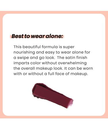 Shop The Lip Bar Soft Kisses Vegan Lipstick - Moisturizing Mango Seed Butter Satin Finish Level Up Berry | International Shipping Available - Buy Online on GoSupps.com