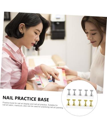 minkissy 2 Sets Nail Holder Nail Practice Holder Nail Stand Nail Art Holder Nail Art Practice Stands Nail Display Stand Nail Art Practice Rack Nail Art Stand Manicure Acrylic Checkerboard - Buy Online on GoSupps.com