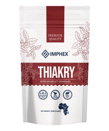 Imphex Thiakry | Degue | African Millet Granules For Dessert | 500g (1.1 Pound) | Vegan | Gluten Free | Non GMO