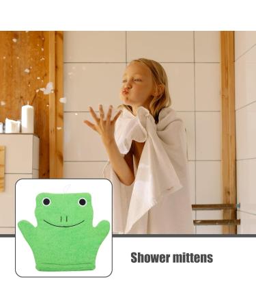 FOMIYES Frog Shape Bathing Mittens | Exfoliating Shower Gloves & Spa Back Scrubber for Men Women & Kids - Buy Online on GoSupps.com