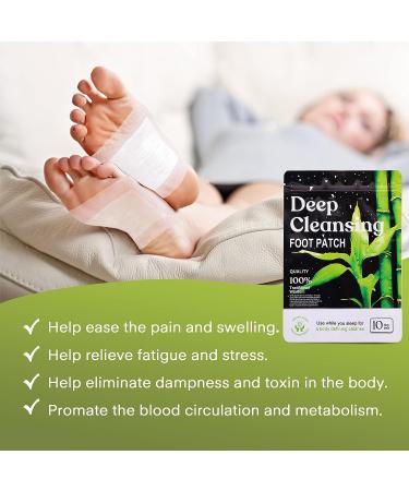 Ginger Deep Cleansing Foot Pads - 10 All Natural Premium Ingredients for Ultimate Foot Care - Buy Online on GoSupps.com