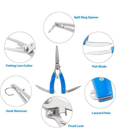 XBLACK Fishing Tool Kit - Pliers, Gripper, Scale, and Tools Set - Saltwater Resistant Fishing Gear - Buy Online on GoSupps.com