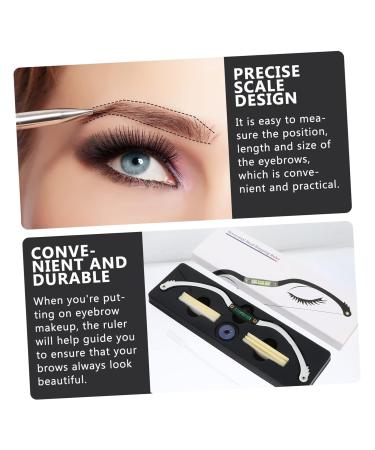 FOMIYES 2 pcs Measure Tool Shaping Marker Auxiliary Mapping Premium Level Eyebrow Professional Ruler Metal 1 count (Pack of 1) Silverx2pcs - Buy Online on GoSupps.com