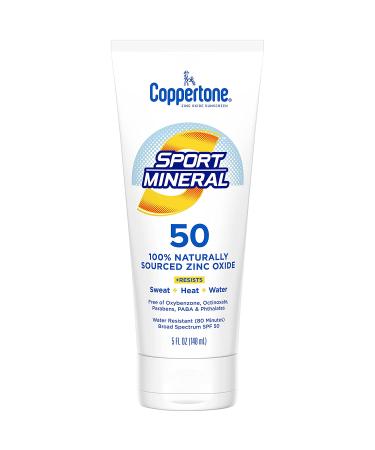 Coppertone Sport Mineral SPF 50 Zinc Oxide Sunscreen Multi Pack - Body & Face Lotion (5 fl. oz. + 2.5 fl. oz.) - Buy Online on GoSupps.com