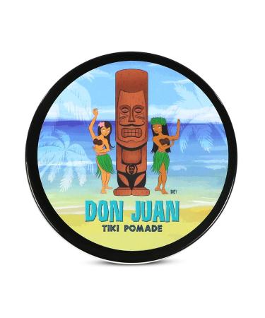 Don Juan Tiki Pomade - Water Based High Hold Medium Shine | Tropical Mai Tai Scent | Natural Plant Extracts & Ocean Minerals - 4 oz - Buy Online on GoSupps.com