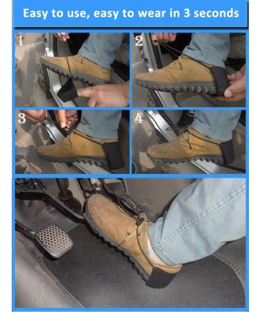 TOPINCN 2pcs Driving Shoe Heel Protectors - Oxford Cloth Wearproof Heel Covers for Driver Shoes - Heel Cushions & Protection - Buy Online on GoSupps.com