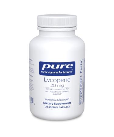 Pure Encapsulations - Lycopene 20 mg - Dietary Supplement for Prostate, Cellular and Macular Support - 120 Softgel Capsules 120 Count (Pack of 1)