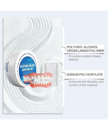 Denture Beauty Kit Teeth Cosmetic Set For Gaps & Enhancement Comfortable & Natural Look Easy To Use(2PC) - Buy Online on GoSupps.com