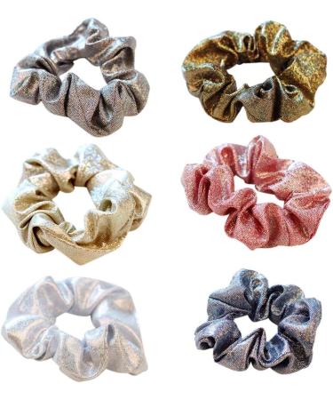 Cadania Women's Wide Stretch Thick Hair Rope - Metallic Glitter Ponytail Holder & Halloween Bracelet - Buy Online on GoSupps.com