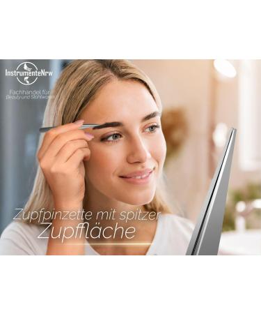 Professional Stainless Steel Tweezers 13cm - Perfect for Eyebrow Hair & Ingrown Whiskers | International Shipping Available - Buy Online on GoSupps.com