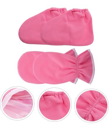 LIFKOME Moufles et Chaussettes de Soin en Cire de Paraffine 2 Pi ces Taille Unique Hydratants pour Mains et Pieds Femmes Usage Spa et Domicile en Polyester Rose - Buy Online on GoSupps.com
