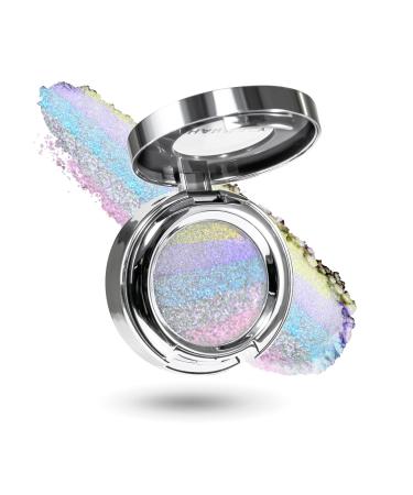 CHARMACY Multichrome Glitter Highlighter Makeup Palette Shimmer Cream Contour Face Brightening Illuminator Hybrid Chameleon Highlighter Long Lasting Cruetly-Free (#03) #03 4.20 g (Pack of 1)