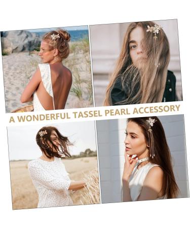 Beaupretty 1 Pair Vintage Hairpin Wedding Hair Accessories Tassel Hair Bridal Hair Clips Bridal Hair Accessories Pearl Hair Clip Bridal Headpiece Women Hairpin Chinese Style China Bride Alloy - Buy Online on GoSupps.com