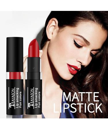 AKARY Blue Matte Lipstick - Long-Lasting Non-Stick Goth Lip Gloss | Vintage Makeup & Party Gift for Women | High Impact Color for Halloween & Cosplay - Buy Online on GoSupps.com