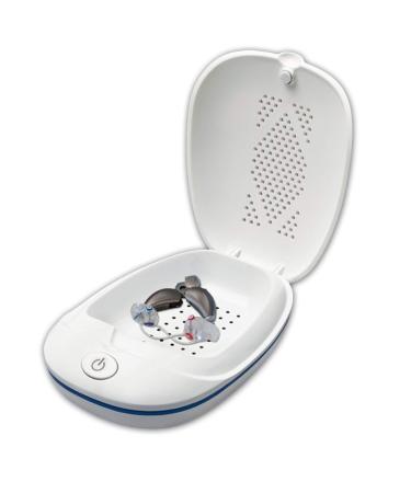 BD130 Amplicomms Hearing Aid Dry Box - Portable Hearing Aid Cleaning Kits - Hearing Aid Dehumidifier Box - Hearing Aid Cleaner UV Sterilizer Box