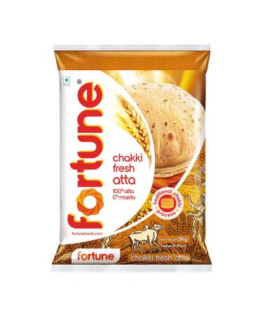 Adani Wilmar Atta Fortune Chakki Fresh Atta 5kg 100 Atta 0 Maida