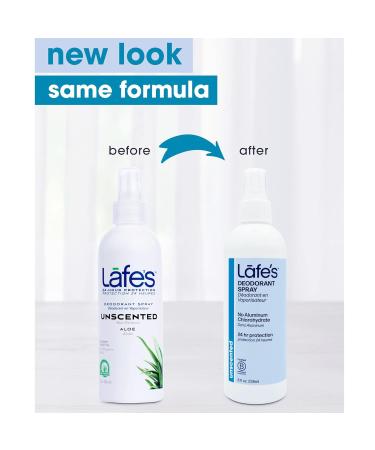Lafe's 8oz Aluminum-Free Natural Deodorant Spray | 3 Pack | 24-Hour Protection | Unscented | Paraben & Baking Soda Free - Buy Online on GoSupps.com