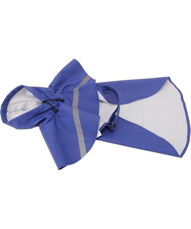 Ocsoso Dog Coat - Waterproof Rain Jacket with Hood for Medium Dogs | Adjustable Raincoat for Puppies & Cats (Blue Size L) - Buy Online on GoSupps.com