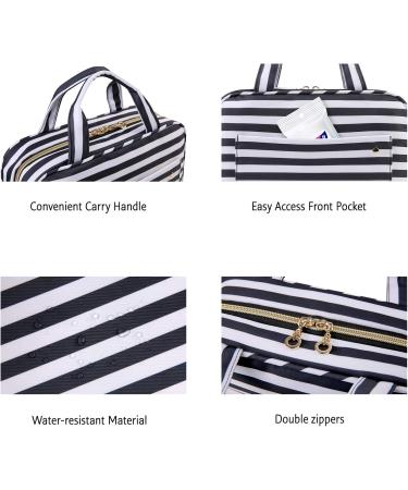 BAGSMART Large Black Toiletry Bag | Water-Resistant Travel Organizer with Hanging Hook for Makeup & Accessories - Buy Online on GoSupps.com