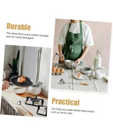 Alipis 3 Pcs Oil Pier Mold Pasties Baking Pans Wind Fritters Mold Metal Home Fried Snack Mold Tool Kit Mesh 39X10X3CMx3pcs As Shownx3pcs - Buy Online on GoSupps.com