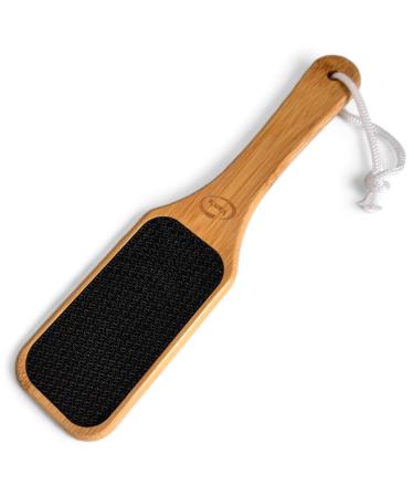 Vanfa Pedicure Pumice Stone Foot File Callus Remover (Bamboo Handle Nano Glass Foot File #79025)