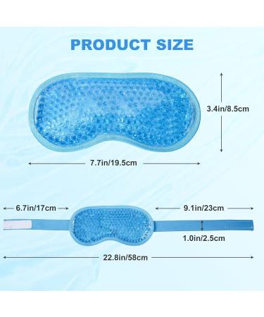 CandyFouse 2 Pack Gel Eye Mask - Reduce Dark Circles - Reusable Cold/Hot - Plush Fabric - Women Eye SPA - Stress Relief - Beauty Care - Blue (2PCS) - Buy Online on GoSupps.com