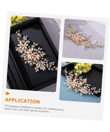 Mikinona Headgear Wedding Headpiece for Bride Bridal Headpieces Pearl Hair Comb Bride Headdress Wedding Hair Comb Bridal Flower Hair Comb Wedding Headdress Wedding Bridal Hair Comb - Buy Online on GoSupps.com