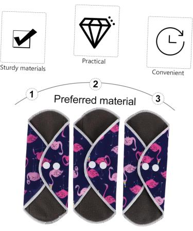Exceart Reusable Menstrual Insoles & Sanitary Pads - Eco-Friendly Bamboo Carbon Fiber Size M 25x18cm - Comfort & Protection for Incontinence - Buy Online on GoSupps.com