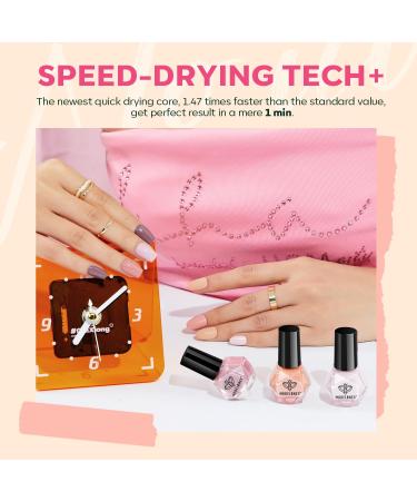 Modelones Nail Polish Set - 6 Neutral Nude Shades for All Skin Tones | Quick Dry DIY Nail Art Ideal Gift for Women & Girls - Buy Online on GoSupps.com