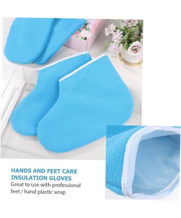 DRESSOOS 1 Set Gloves and Booties Paraffin Wax Foot Cover Paraffin Glove Paraffin Gloves Wax Gloves for Hands Mittens Kids Cotton Mittens Wax Bath Mitts Care Work Floor Mat - Buy Online on GoSupps.com