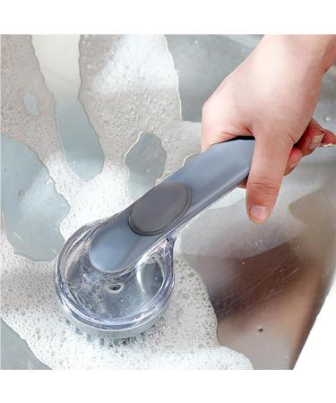 Multi-Functional Long Handle Liquid Cleaning Brush Household Press Out Liquid Cleaning Brush Kitchen Washing Dishes to Remove Oil and Liquid Pan Brush - Buy Online on GoSupps.com