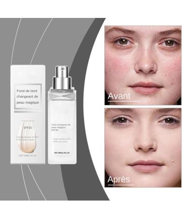 Adaptable White Foundation - Automatic Complexion Correcting Makeup - Moisturizing SPF 30 Corrective Cream for Even Skin Tone and Natural Glow - Buy Online on GoSupps.com