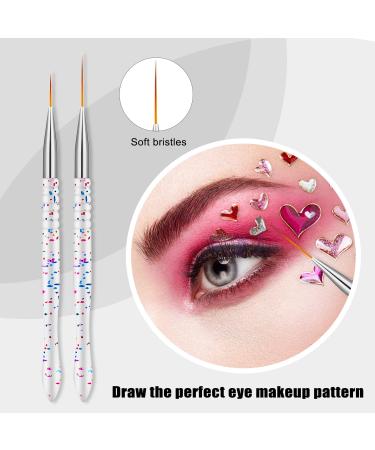 5Pcs Etercycle Nail Art Liner Brushes Set - Thin Painting Brush for Gel Polish - Dotting Drawing Pen (7/9/11/15/20mm) - Buy Online on GoSupps.com