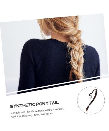 minkissy Wig Synthetic Wrap Around Braided Ponytail Hair Extensions for Women - High Temperature Wire Braid Ponytail Extension Tails Hair Extensions Ponytail Extension for Black Women 80X3CM Dark Red - Buy Online on GoSupps.com