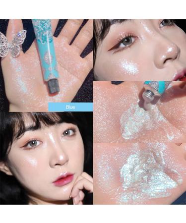 KWOLYKIM 2 Pack Blue & Gold Liquid Highlighter Set - Face & Body Luminizer for Three-Dimensional Shimmer Glow - Cruelty-Free Formula for Smooth Shine, Bronzing & Moisturizing - Buy Online on GoSupps.com