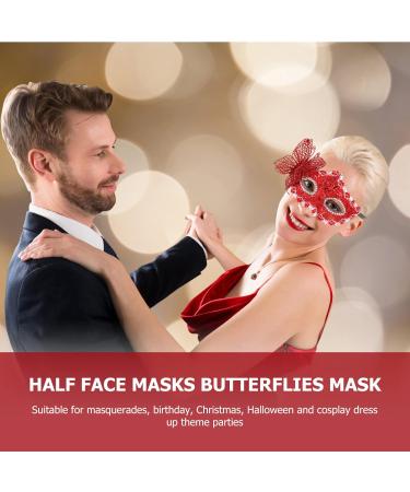 STOBAZA 2-Piece Lace Butterfly Masquerade Ball Masks for Women - Elegant Eye Masks for Parties & Events - Buy Online on GoSupps.com