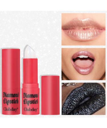 Glitter Diamond Lipstick | High Pigment Metallic Shimmer Lip Glaze | Long Lasting Non-Stick Lip Makeup for Women - Buy Online on GoSupps.com