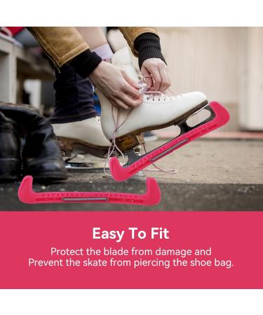 Adjustable Ice Skating Protection Skids for Ice Hockey Shoes | Pink Ice Blade Covers 31x6x1.8 cm - Buy Online on GoSupps.com