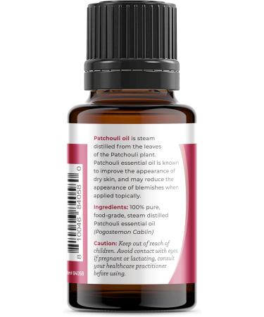 Viva Doria 100% Pure Patchouli Essential Oil - Undiluted Food Grade 15 mL | International Shipping Available - Buy Online on GoSupps.com