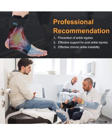SNEINO Ankle Brace for Women & Men - Lace Up Ankle Support for Sprained Ankle, Achilles Tendon Sprain Recovery - Ideal for Running, Basketball, Volleyball | Medium Size (1 Pack) - Buy Online on GoSupps.com