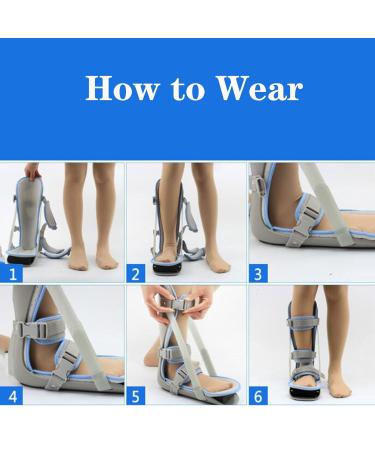 Plantar Fasciitis Night Splint | Adjustable Leg Support Brace for Comfort | Fits Right or Left Foot - Buy Online on GoSupps.com