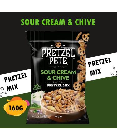 Pretzel Pete Pieces Pretzel Snack Pick N Mix | Choose From 8 Flavours | Buffalo Blue Cheese Pizza Cinnamon Honey Mustard Jalapeno Smokey Bacon BBQ Sour - Pack of 5 X 160g - Buy Online on GoSupps.com