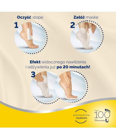 Scholl Expert Care Pedi Mask - Intensively Nourishing Aloe Vera Foot Mask | 1 Pair for Smooth Soft Feet - Buy Online on GoSupps.com