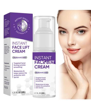 ZVBZVB Instant Face Lift Cream Natural Effective Wrinkle Cream for Women Instant Lift Serum Visibly Firming Wrinkles and Sagging Skin Smooth Fine Lines for Face & Neck 1.7 Oz